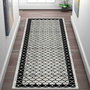 Conceptum Alfombra 100 x 150 cm Blanco, Gris y Negro